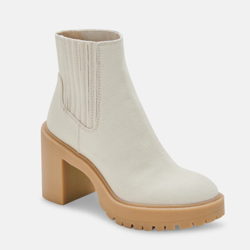 Dolce Vita Caster Booties Sandstone Canvas